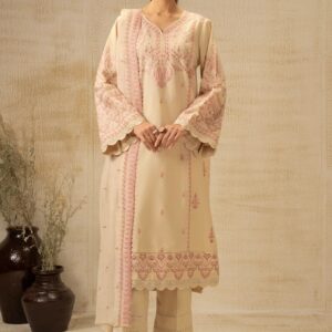 UNSTITCHED EMBROIDERED SUIT