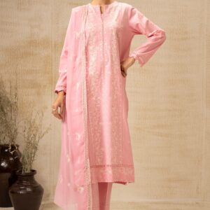UNSTITCHED EMBROIDERED SUIT