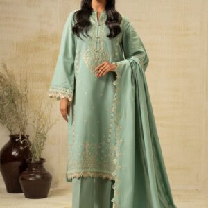 UNSTITCHED EMBROIDERED SUIT