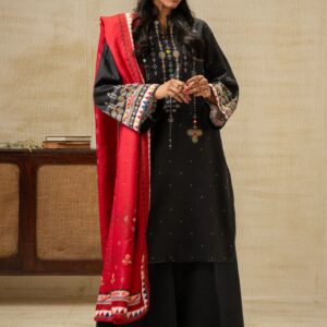 UNSTITCHED EMBROIDERED SUIT