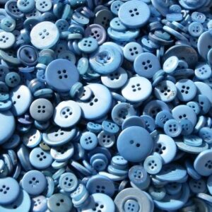 Blue button 40 pcs