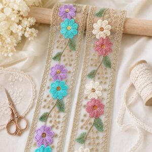 Metallic Embroidered Lace